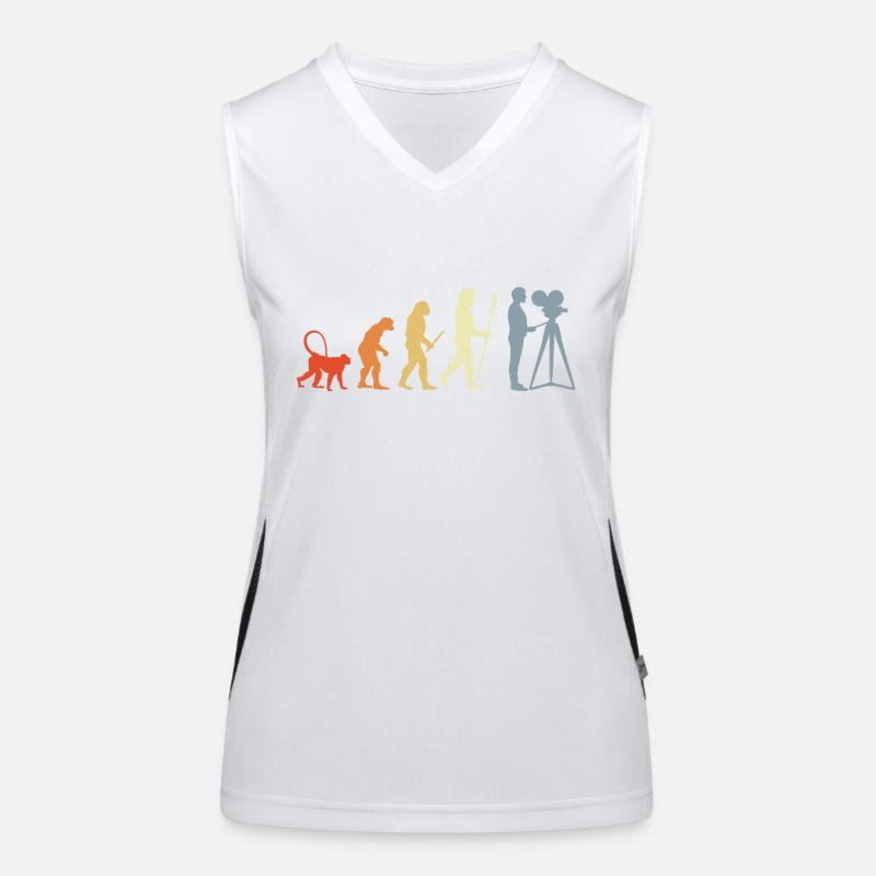 Kameramann Evolution Funktionelles Kontrast-Tank Top für Frauen