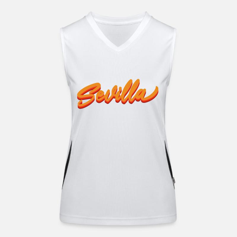 Sevilla Gradient Script Logo Women's Functional Contrast Tank Top