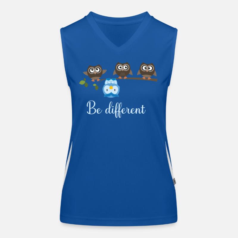Be Different Owl Women's Functional Contrast Tank Top