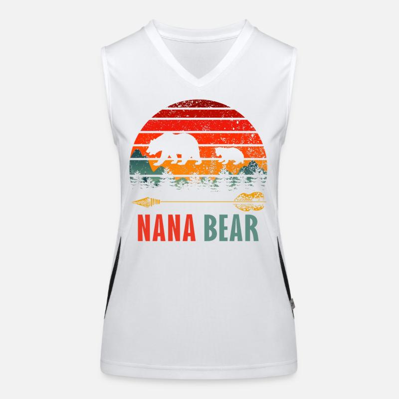 nana bear Women's Functional Contrast Tank Top