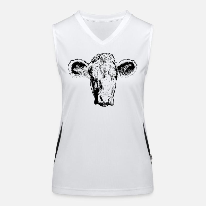 Vache Vaches Débardeur respirant contrasté Femme