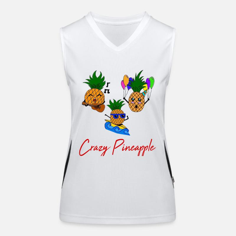 Crazy Pineapple / Summer / Crew / Proverbs / Pineapple Women's Functional Contrast Tank Top