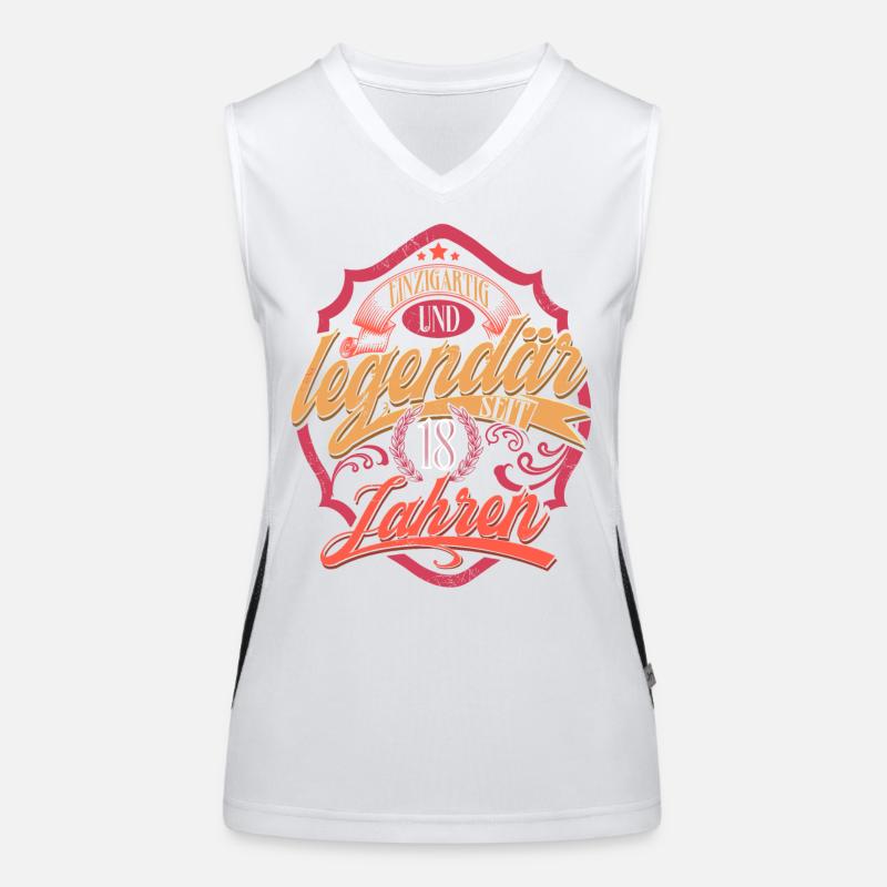 18. Geburtstag Funktionelles Kontrast-Tank Top für Frauen