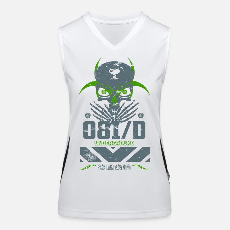 Underground Skull Funktionelles Kontrast-Tank Top für Frauen
