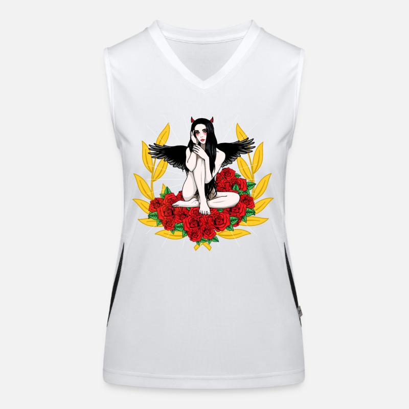 Devilish Devil Woman Satan's Roast Devil Women's Functional Contrast Tank Top