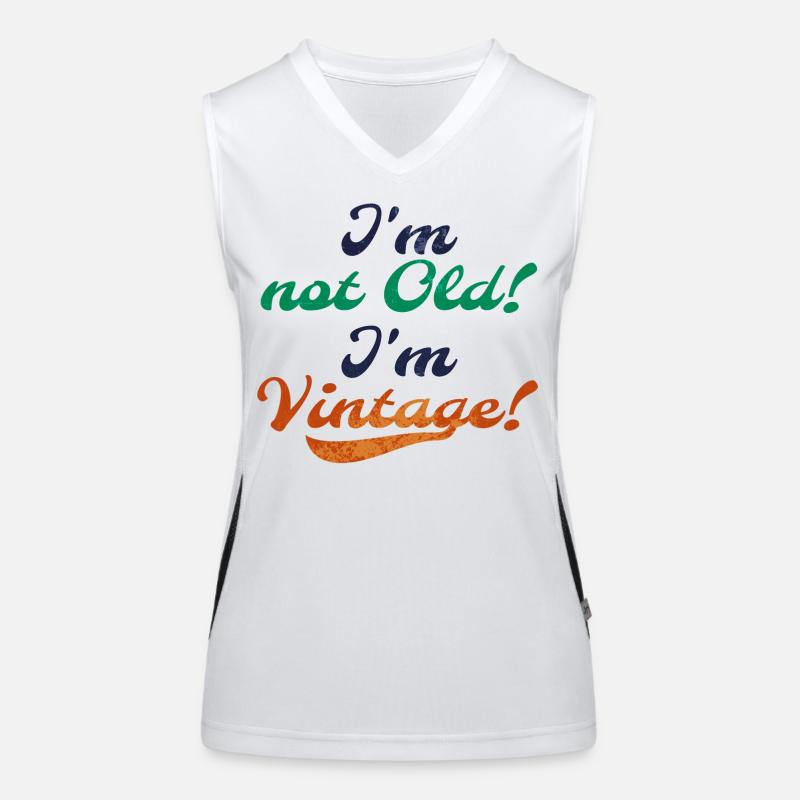 Alt Vintage Retro Statement Funktionelles Kontrast-Tank Top für Frauen