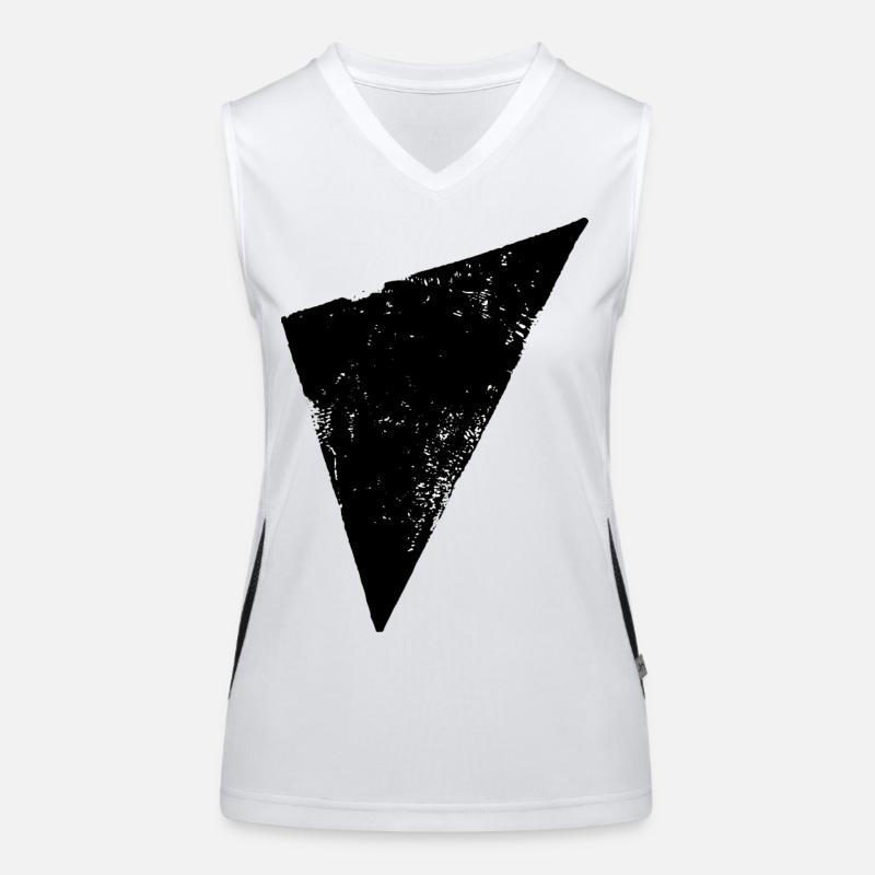 Dreieck | Polygon | Triangle Funktionelles Kontrast-Tank Top für Frauen