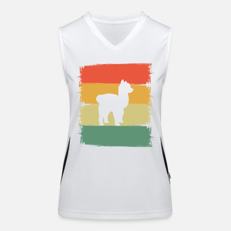 Alpaka Funktionelles Kontrast-Tank Top für Frauen