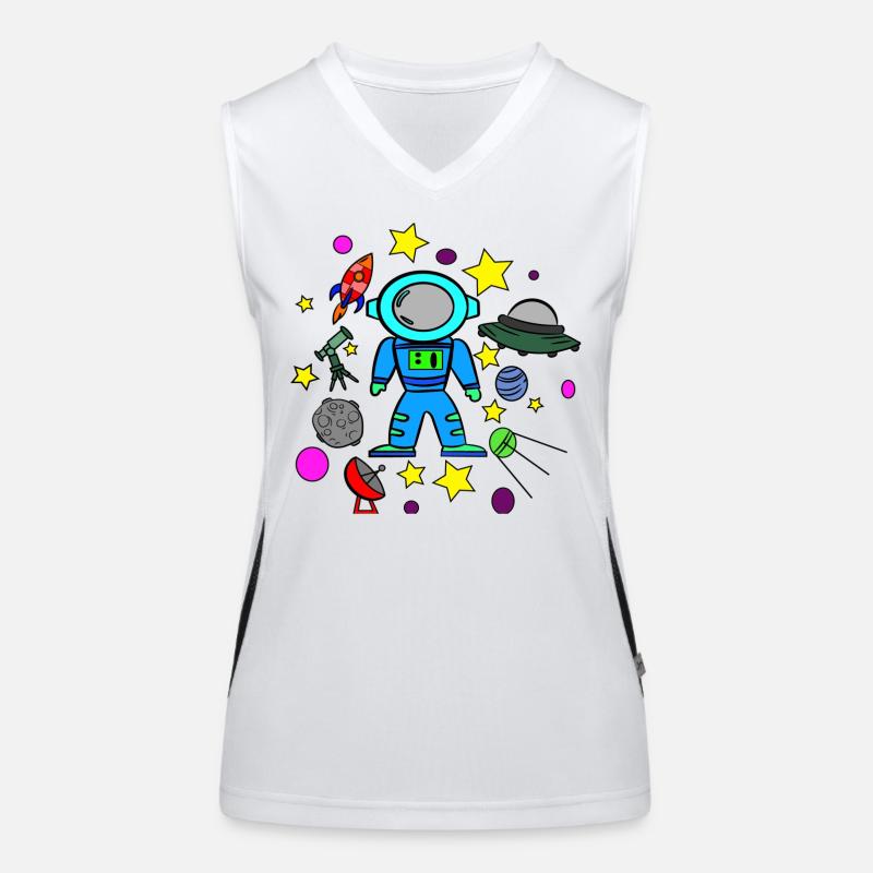 Planet Flies Kids Women's Functional Contrast Tank Top