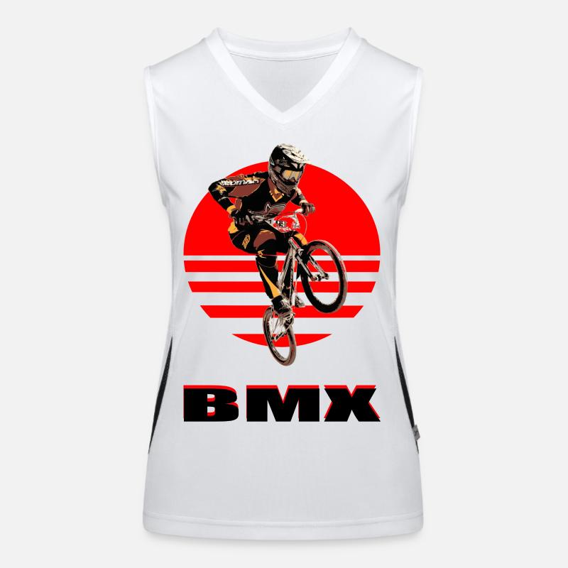 Vélo BMX Débardeur respirant contrasté Femme
