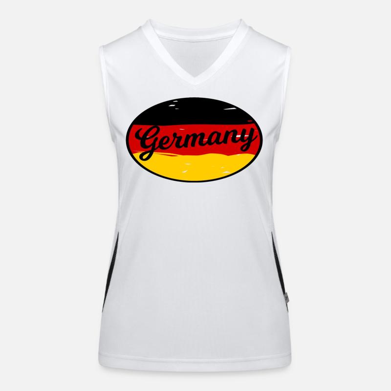 Autoaufkleber Deutschland Funktionelles Kontrast-Tank Top für Frauen