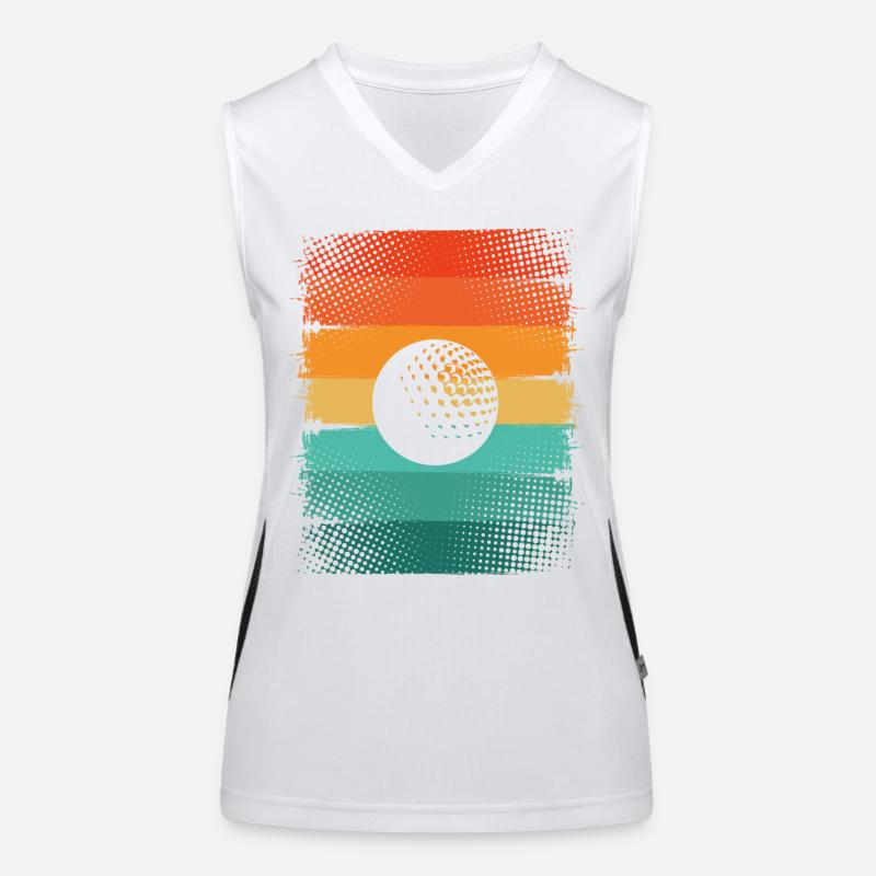 Golfball Funktionelles Kontrast-Tank Top für Frauen