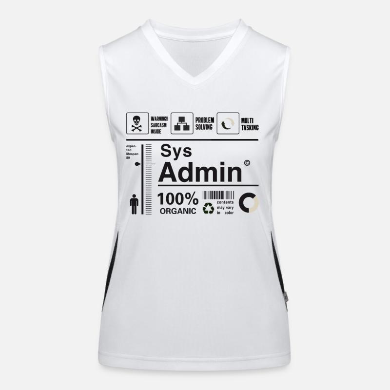 sys admin Computer Nerd pc Kit programmer Humor lo Funktionelles Kontrast-Tank Top für Frauen