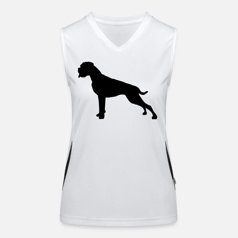 Boxer silhouette stand Débardeur respirant contrasté Femme