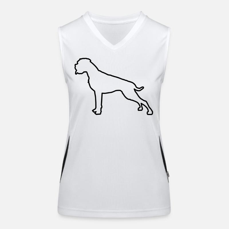 Plan Boxer Débardeur respirant contrasté Femme