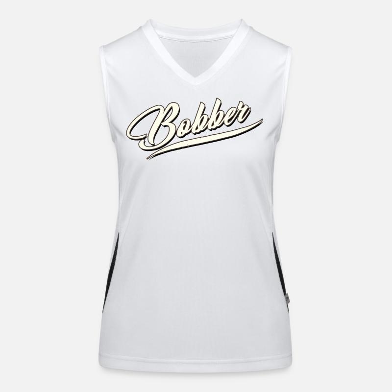 bobber chopper biker autocollant de croisière autocollant Débardeur respirant contrasté Femme