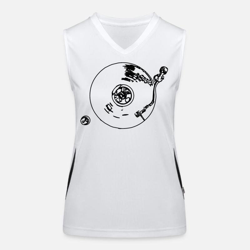Record player Women's Functional Contrast Tank Top