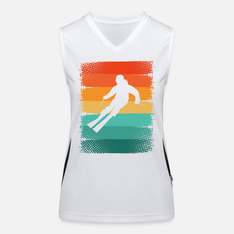 Ski Débardeur respirant contrasté Femme