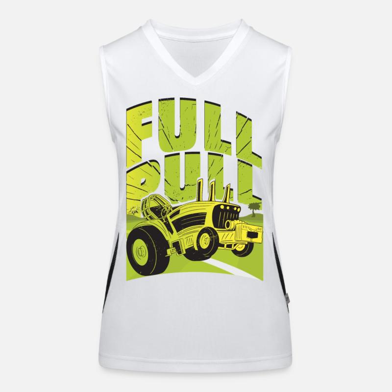 Tractor Pulling Women's Functional Contrast Tank Top