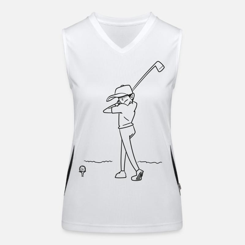 Golfeur Débardeur respirant contrasté Femme
