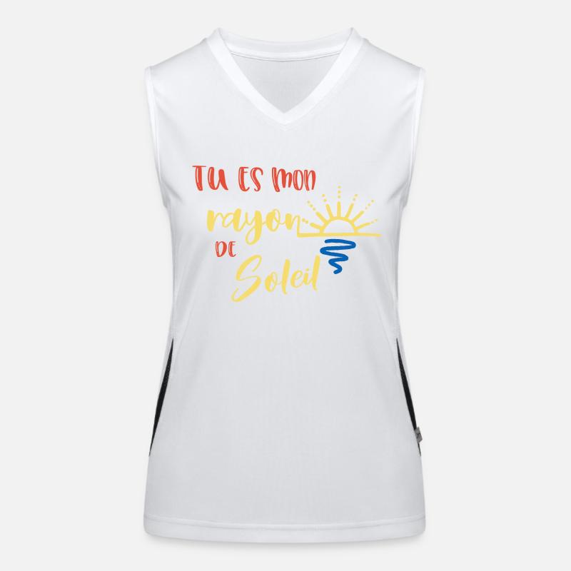 tu es mon rayon de soleil Débardeur respirant contrasté Femme