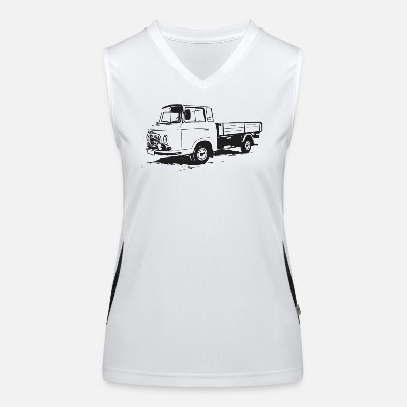 Barkas Pritsche - Pritschenwagen Funktionelles Kontrast-Tank Top für Frauen