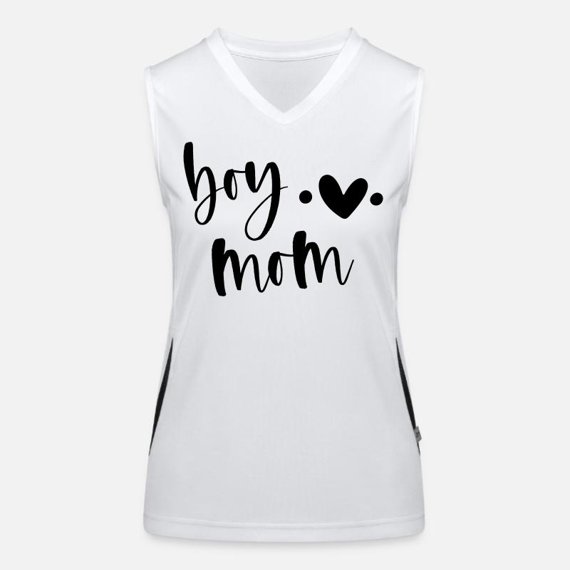 boy mom | Mama | beste Mama | Geschenkidee Funktionelles Kontrast-Tank Top für Frauen