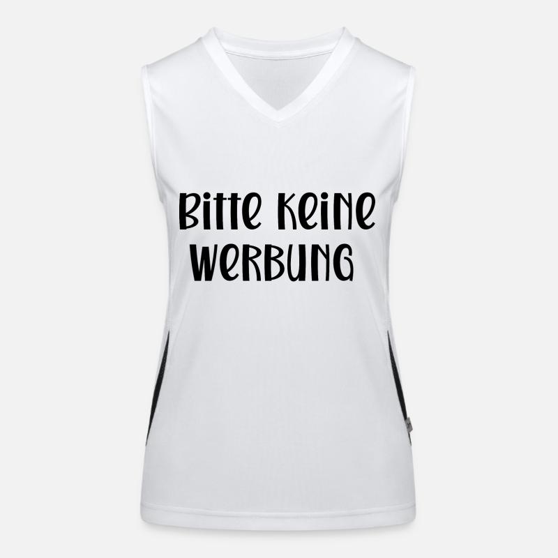Bitte keine Werbung Funktionelles Kontrast-Tank Top für Frauen