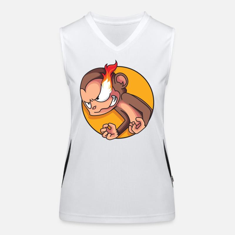 Rage-Äffchen Funktionelles Kontrast-Tank Top für Frauen