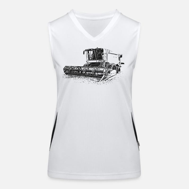 Moissonneuse-batteuse Lexion 550 Débardeur respirant contrasté Femme