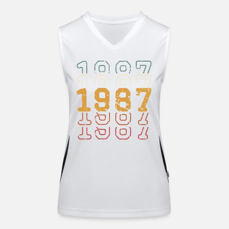 1987 Débardeur respirant contrasté Femme