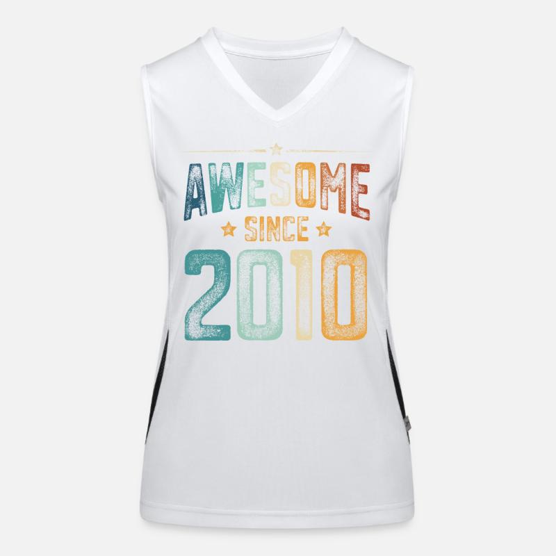 2010 Naissance Année de naissance Débardeur respirant contrasté Femme