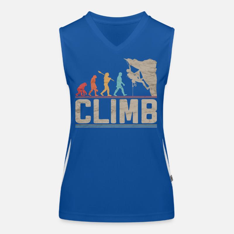 Klettern Evolution Klettern Kletterklettern Klettern Funktionelles Kontrast-Tank Top für Frauen