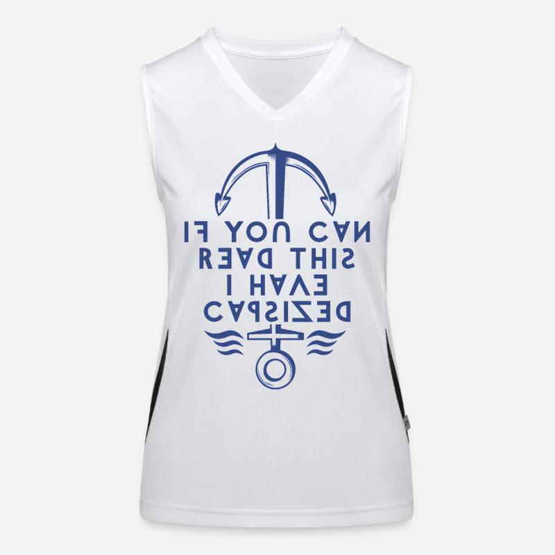If You Can Read This I Have Capsized. Women's Functional Contrast Tank Top