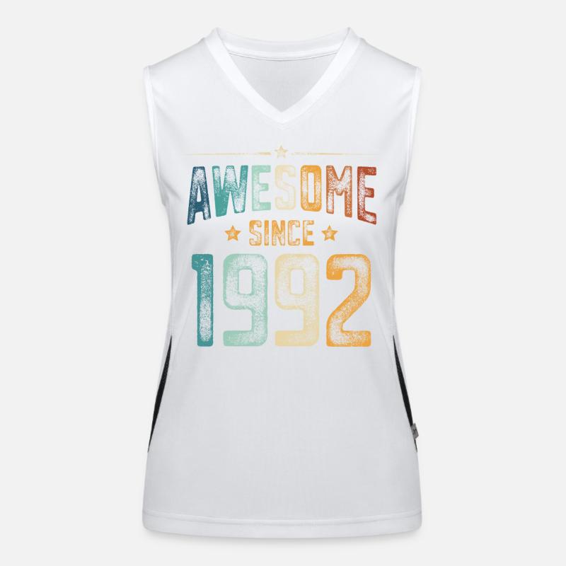 1992 Naissance Année de naissance Débardeur respirant contrasté Femme