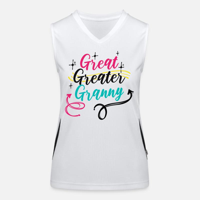 Großmutter Oma Spruch Rentnerin Alles Gute Funktionelles Kontrast-Tank Top für Frauen