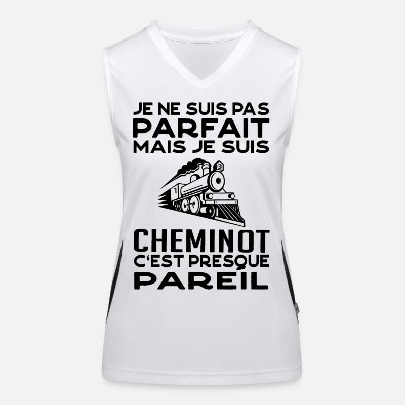 cheminot 2 Débardeur respirant contrasté Femme