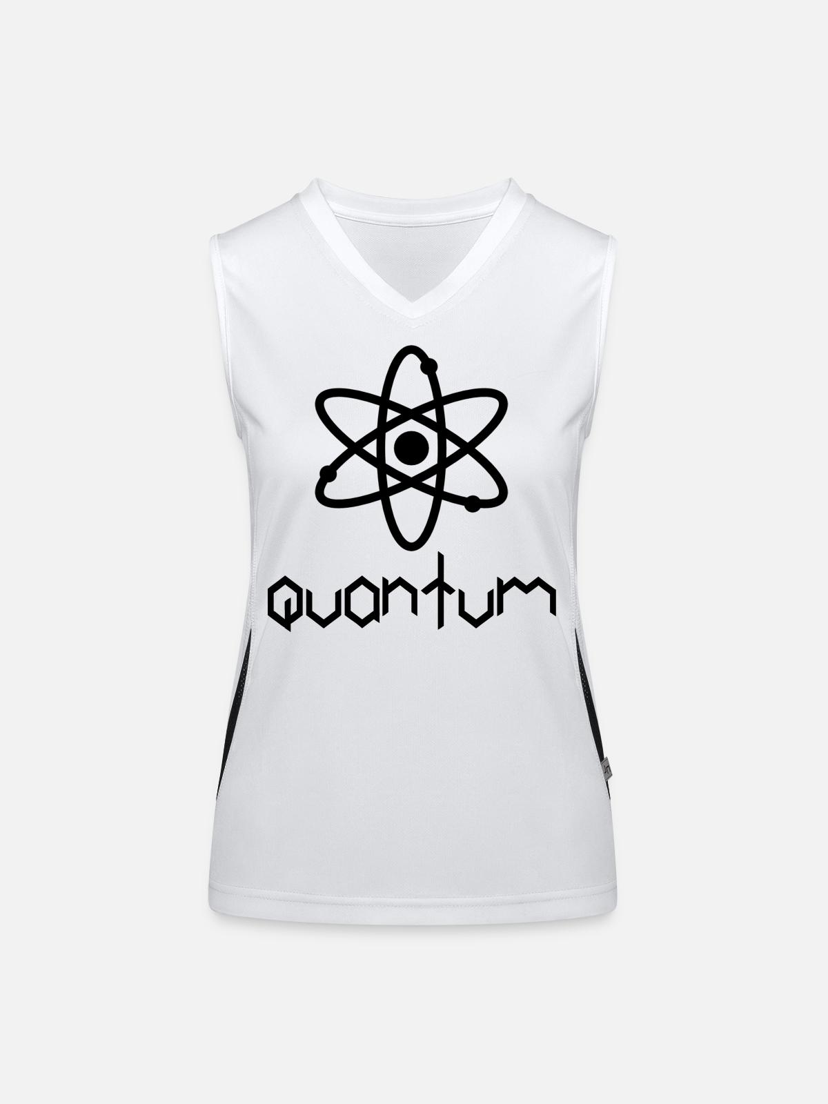 Quantity - Women's Functional Contrast Tank Top - white/black - Front