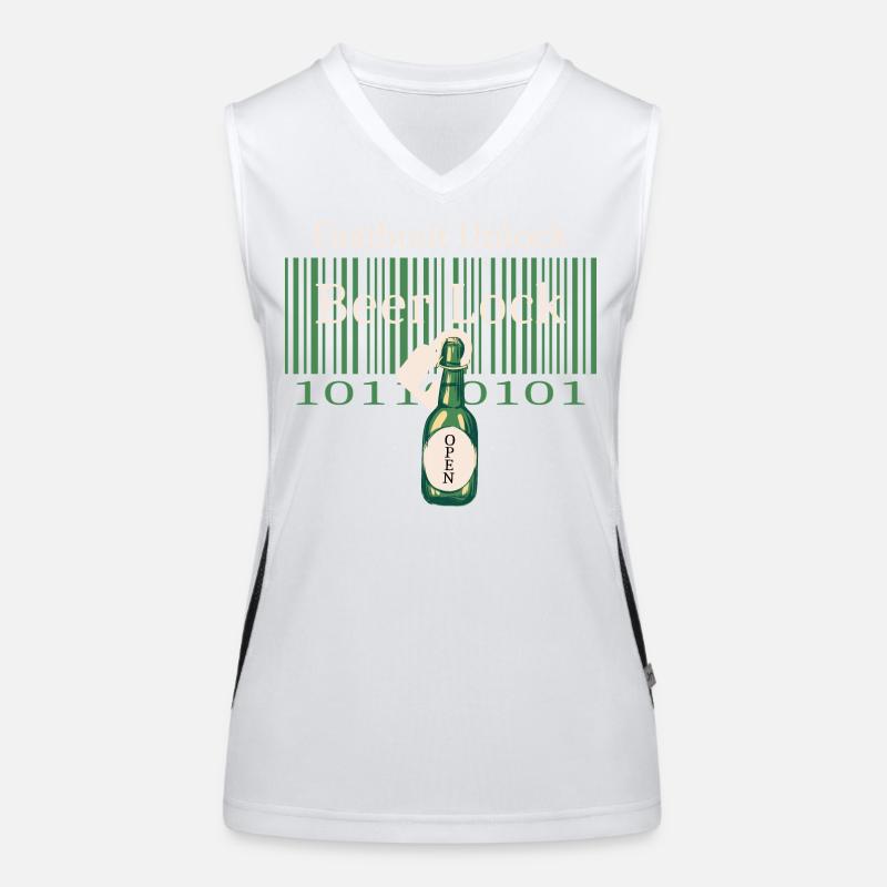 Hacker Bier Schloss Funktionelles Kontrast-Tank Top für Frauen