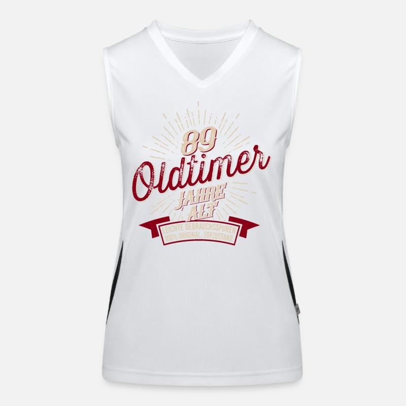 89. Geburtstag Oldtimer Funktionelles Kontrast-Tank Top für Frauen