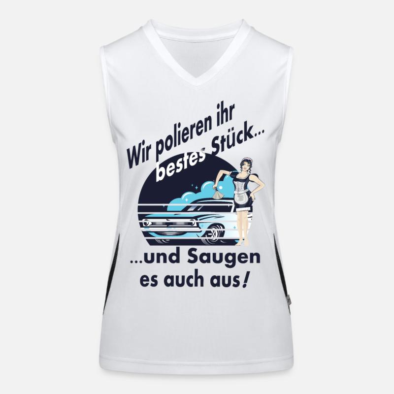 Auto Wäsche Funktionelles Kontrast-Tank Top für Frauen