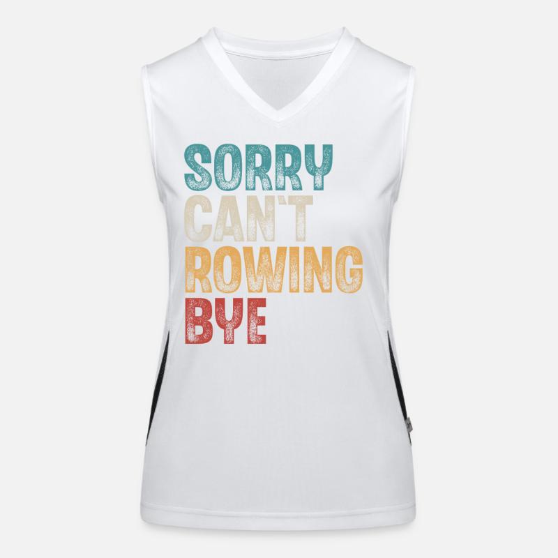 Rowing Rower Rowing Boat Women's Functional Contrast Tank Top