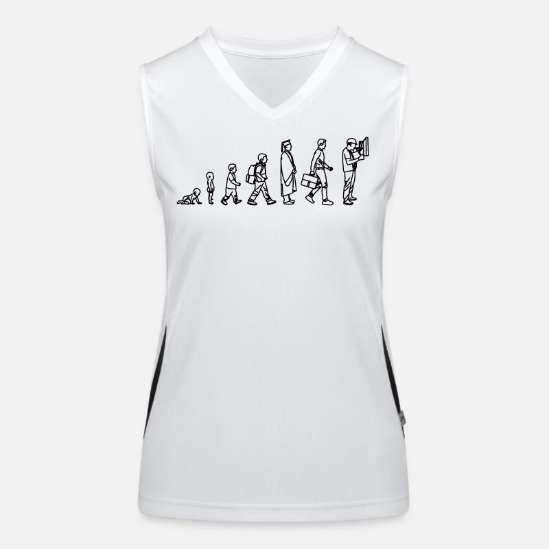 Elektriker Evolution Funktionelles Kontrast-Tank Top für Frauen