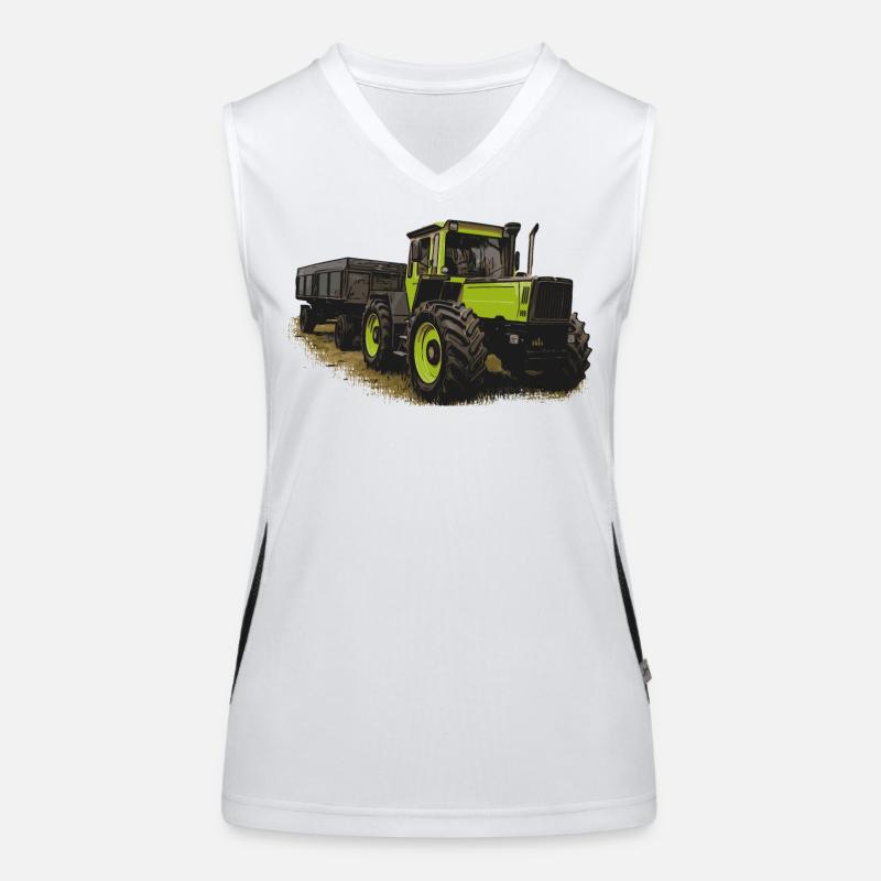 MB trac 1600 turbo with trailer Women's Functional Contrast Tank Top