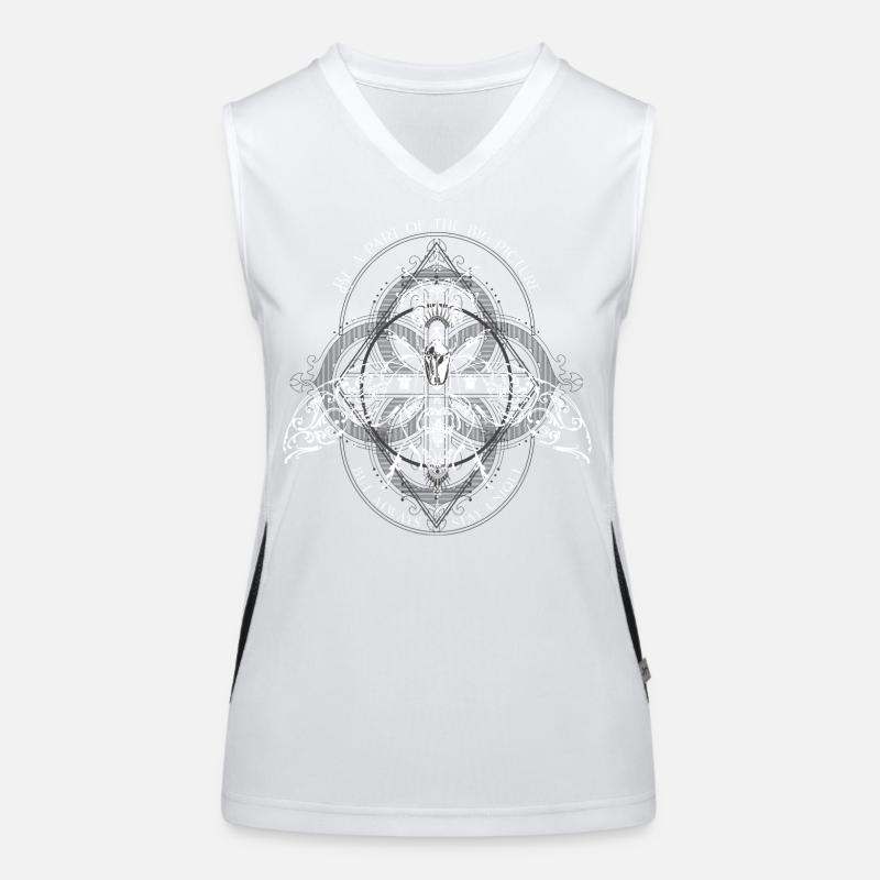 Insect Pattern Modèle d’insecte Psychédélique Bug Pattern Débardeur respirant contrasté Femme