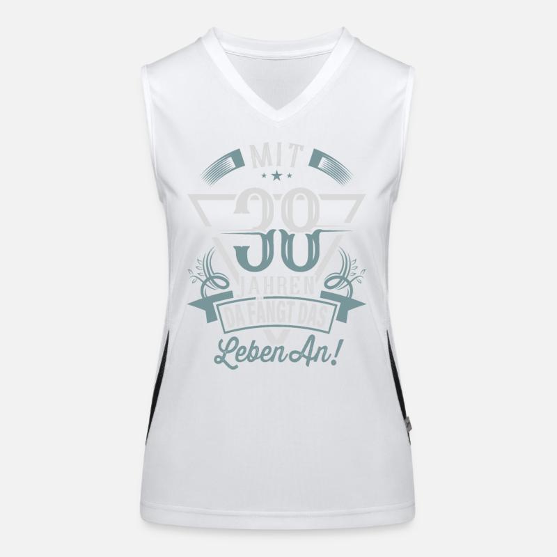 38. Geburtstag Da Fängt Das Leben An Funktionelles Kontrast-Tank Top für Frauen