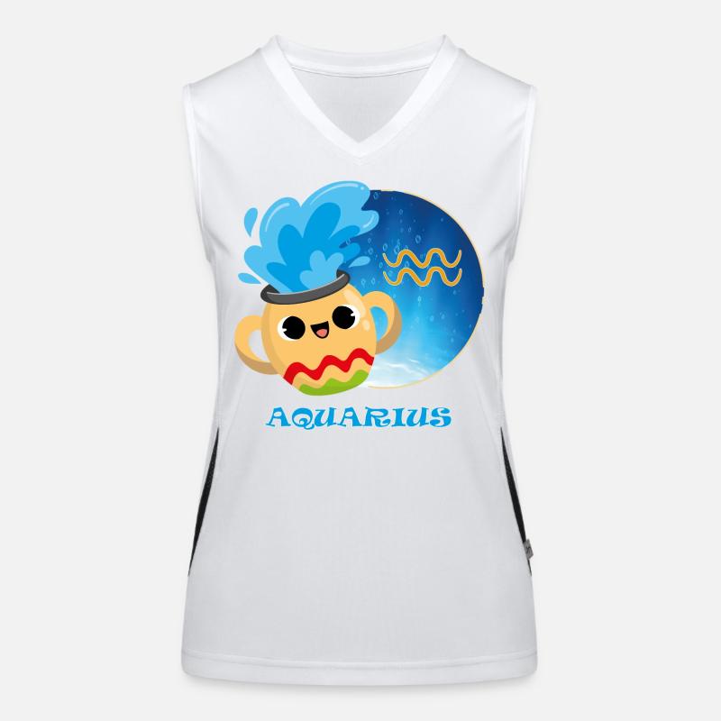 Sternzeichen Wassermann Funktionelles Kontrast-Tank Top für Frauen