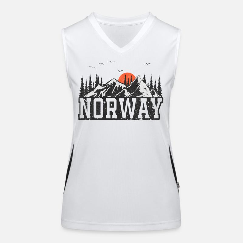 Norvège Débardeur respirant contrasté Femme