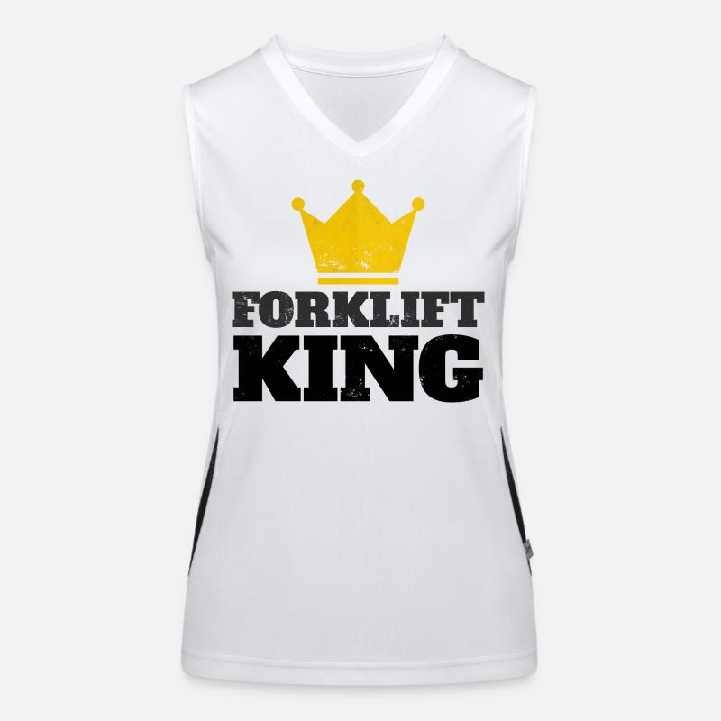 Forklift King Funktionelles Kontrast-Tank Top für Frauen