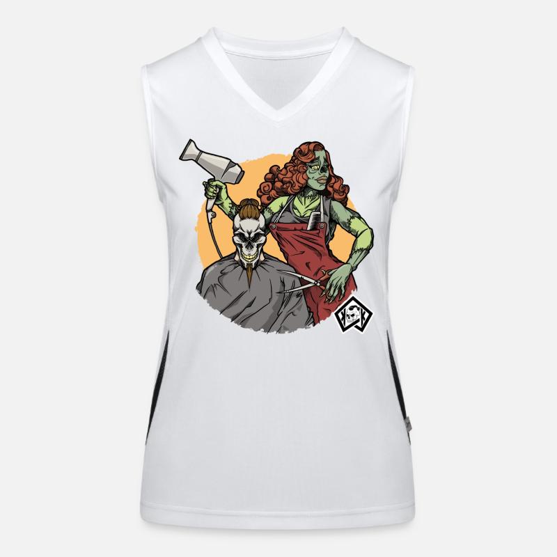 Coiffeur, Coiffeur, Coiffeur, Coiffeur, Barbier Débardeur respirant contrasté Femme